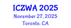 International Conference on Zoology and Wild Animals (ICZWA) November 27, 2025 - Toronto, Canada