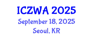 International Conference on Zoology and Wild Animals (ICZWA) September 18, 2025 - Seoul, Republic of Korea