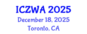 International Conference on Zoology and Wild Animals (ICZWA) December 18, 2025 - Toronto, Canada