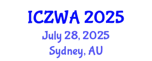 International Conference on Zoology and Wild Animals (ICZWA) July 28, 2025 - Sydney, Australia