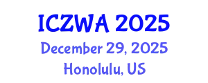 International Conference on Zoology and Wild Animals (ICZWA) December 29, 2025 - Honolulu, United States