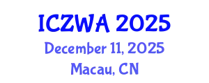 International Conference on Zoology and Wild Animals (ICZWA) December 11, 2025 - Macau, China