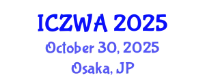 International Conference on Zoology and Wild Animals (ICZWA) October 30, 2025 - Osaka, Japan