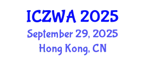 International Conference on Zoology and Wild Animals (ICZWA) September 29, 2025 - Hong Kong, China