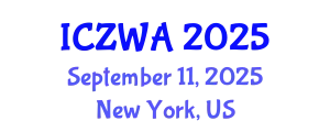 International Conference on Zoology and Wild Animals (ICZWA) September 11, 2025 - New York, United States