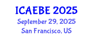 International Conference on Architectural Engineering and Built Environment (ICAEBE) September 29, 2025 - San Francisco, United States