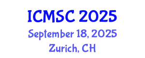 International Conference on Macromolecular and Supramolecular Chemistry (ICMSC) September 18, 2025 - Zurich, Switzerland