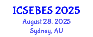 International Conference on Social, Educational, Behavioral and Economic Sciences (ICSEBES) August 28, 2025 - Sydney, Australia