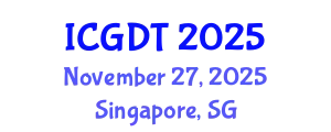 International Conference on Geophysics and Earthquake (ICGDT) November 27, 2025 - Singapore, Singapore