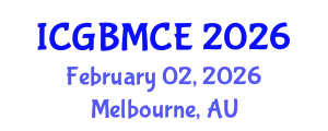 International Conference on Green Building, Materials and Civil Engineering (ICGBMCE) February 02, 2026 - Melbourne, Australia