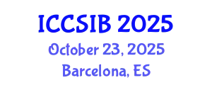 International Conference on Cybermetrics, Scientometrics, Informetrics and Bibliometrics (ICCSIB) October 23, 2025 - Barcelona, Spain