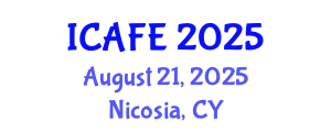 International Conference on Agriculture, Forestry and Environment (ICAFE) August 21, 2025 - Nicosia, Cyprus