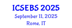International Conference on Social, Economic and Business Sciences (ICSEBS) September 11, 2025 - Rome, Italy