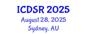 International Conference on Dental Science Research (ICDSR) August 28, 2025 - Sydney, Australia
