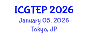International Conference on Gas Turbines, Energy and Power (ICGTEP) January 05, 2026 - Tokyo, Japan