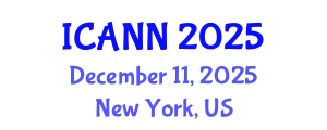 International Conference on Artificial Neural Networks (ICANN) December 11, 2025 - New York, United States
