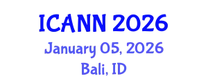 International Conference on Artificial Neural Networks (ICANN) January 05, 2026 - Bali, Indonesia