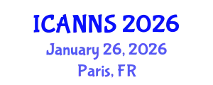 International Conference on Artificial Neural Networks Systems (ICANNS) January 26, 2026 - Paris, France
