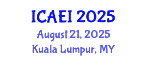 International Conference on Aerospace Engineering and Instability (ICAEI) August 21, 2025 - Kuala Lumpur, Malaysia