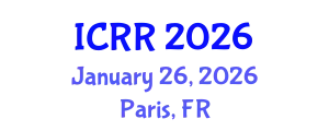 International Conference on Radiography and Radiotherapy (ICRR) January 26, 2026 - Paris, France