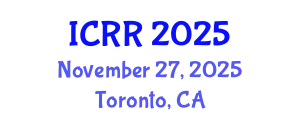 International Conference on Radiography and Radiotherapy (ICRR) November 27, 2025 - Toronto, Canada
