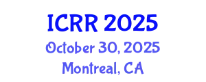 International Conference on Radiography and Radiotherapy (ICRR) October 30, 2025 - Montreal, Canada