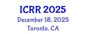 International Conference on Radiography and Radiotherapy (ICRR) December 18, 2025 - Toronto, Canada