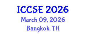 International Conference on Civil and Structural Engineering (ICCSE) March 09, 2026 - Bangkok, Thailand