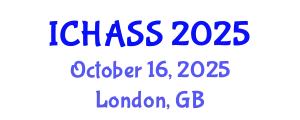 International Conference on Humanities, Administrative and Social Sciences (ICHASS) October 16, 2025 - London, United Kingdom