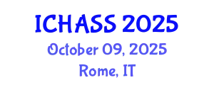 International Conference on Humanities, Administrative and Social Sciences (ICHASS) October 09, 2025 - Rome, Italy