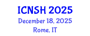 International Conference on Nursing Science and Healthcare (ICNSH) December 18, 2025 - Rome, Italy