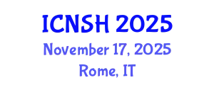 International Conference on Nursing Science and Healthcare (ICNSH) November 17, 2025 - Rome, Italy