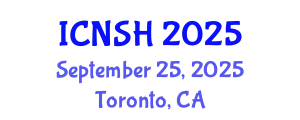 International Conference on Nursing Science and Healthcare (ICNSH) September 25, 2025 - Toronto, Canada