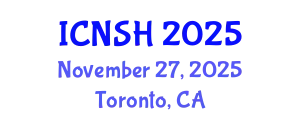 International Conference on Nursing Science and Healthcare (ICNSH) November 27, 2025 - Toronto, Canada