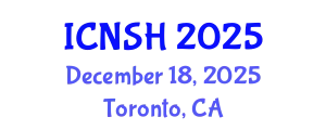 International Conference on Nursing Science and Healthcare (ICNSH) December 18, 2025 - Toronto, Canada