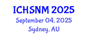 International Conference on Health Sciences, Nursing and Midwifery (ICHSNM) September 04, 2025 - Sydney, Australia