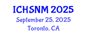 International Conference on Health Sciences, Nursing and Midwifery (ICHSNM) September 25, 2025 - Toronto, Canada