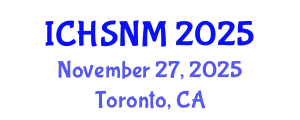 International Conference on Health Sciences, Nursing and Midwifery (ICHSNM) November 27, 2025 - Toronto, Canada