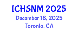 International Conference on Health Sciences, Nursing and Midwifery (ICHSNM) December 18, 2025 - Toronto, Canada