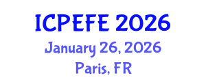 International Conference on Postharvest Engineering and Food Engineering (ICPEFE) January 26, 2026 - Paris, France