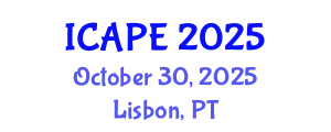 International Conference on Applied Philosophy and Ethics (ICAPE) October 30, 2025 - Lisbon, Portugal