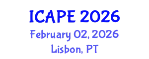 International Conference on Applied Philosophy and Ethics (ICAPE) February 02, 2026 - Lisbon, Portugal