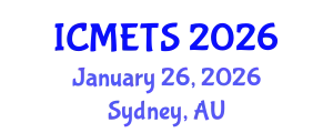 International Conference on Music Education and Teaching Strategies (ICMETS) January 26, 2026 - Sydney, Australia