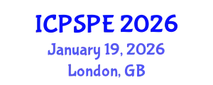 International Conference on Political Science and Political Economy (ICPSPE) January 19, 2026 - London, United Kingdom