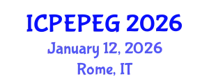 International Conference on Political Economy of Poverty, Equity and Growth (ICPEPEG) January 12, 2026 - Rome, Italy