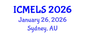 International Conference on Mathematics Education and Learning Sciences (ICMELS) January 26, 2026 - Sydney, Australia