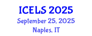 International Conference on Education and Learning Sciences (ICELS) September 25, 2025 - Naples, Italy