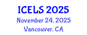 International Conference on Education and Learning Sciences (ICELS) November 24, 2025 - Vancouver, Canada