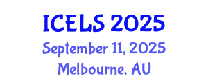 International Conference on Education and Learning Sciences (ICELS) September 11, 2025 - Melbourne, Australia