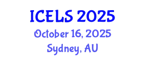 International Conference on Education and Learning Sciences (ICELS) October 16, 2025 - Sydney, Australia